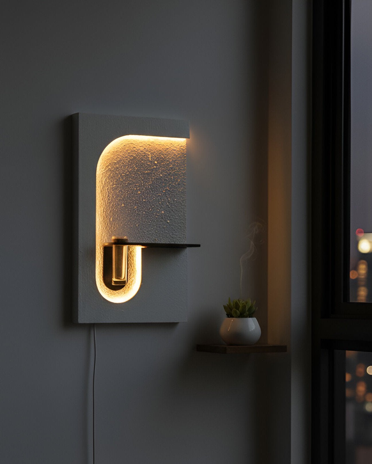 Modern LED Wall Mounted U‑Shape Wall Lamp – Decorative Accent Light Furnitell
