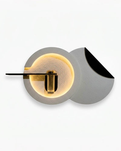 Modern LED Wall Mounted Flower Vase Light – Minimal Round Wall Lamp furnitell