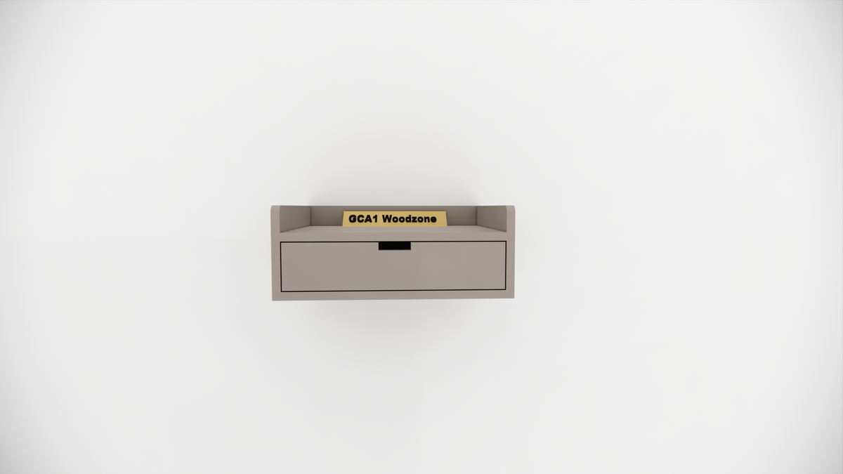FURNITELL WELLMOUNT BED SIDE-BEIGE Furnitell