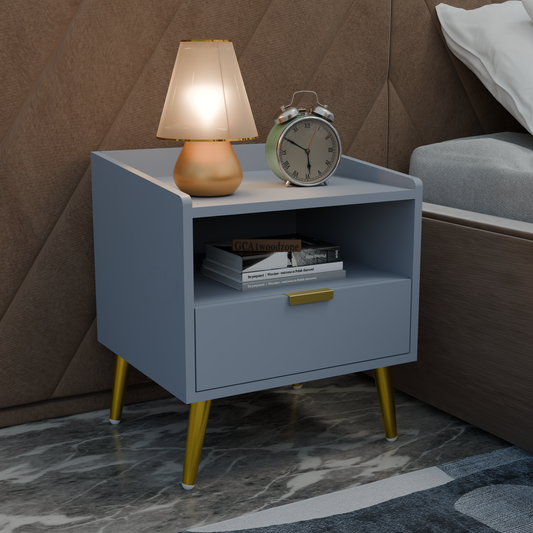 FURNITELL BED SIDE TABLE-GREY Furnitell