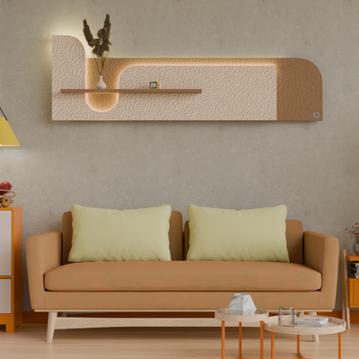 Furnitell: The Zen-Arc Illuminated Wall Sculpture