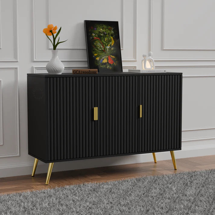 FURNITELL SIDEBOARD 3 DOOR WHITE - 5 Years Warranty Furnitell
