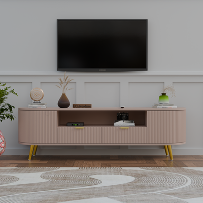 Modern TV Unit with Storage for Living Room - 5 Year Warranty