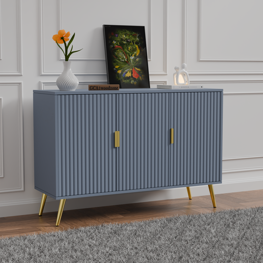 FURNITELL SIDEBOARD 3 DOOR -GRAY Furnitell
