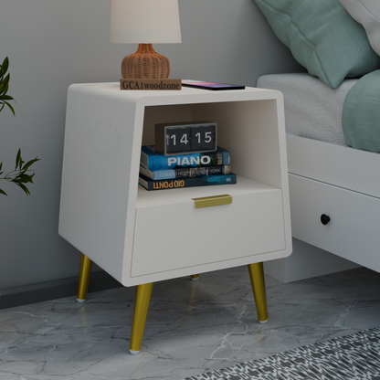 FURNITELL BED SITE TABEL-WHITE Furnitell