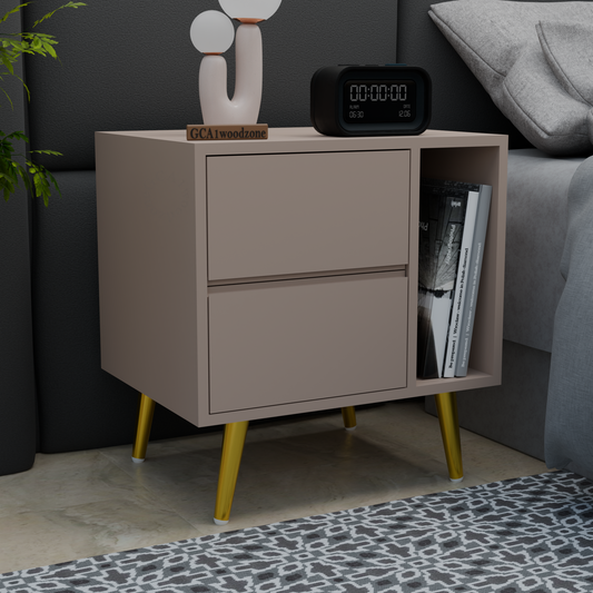 FURNITELL BEDSIDE TABEL-BEIGE Furnitell