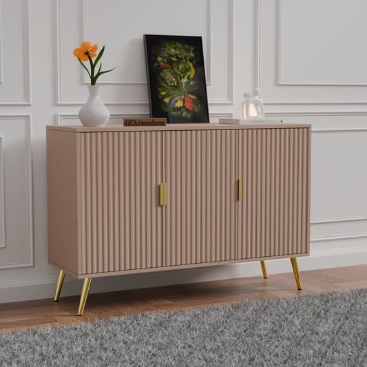 FURNITELL SIDEBOARD 3 DOOR -BEIGE Furnitell