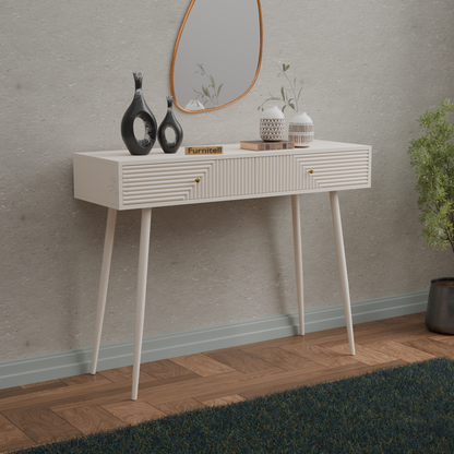Furnitell Modern Console Table with 2 Drawers | 5 Year Warranty
