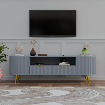 Modern TV Unit with Storage for Living Room - 5 Year Warranty