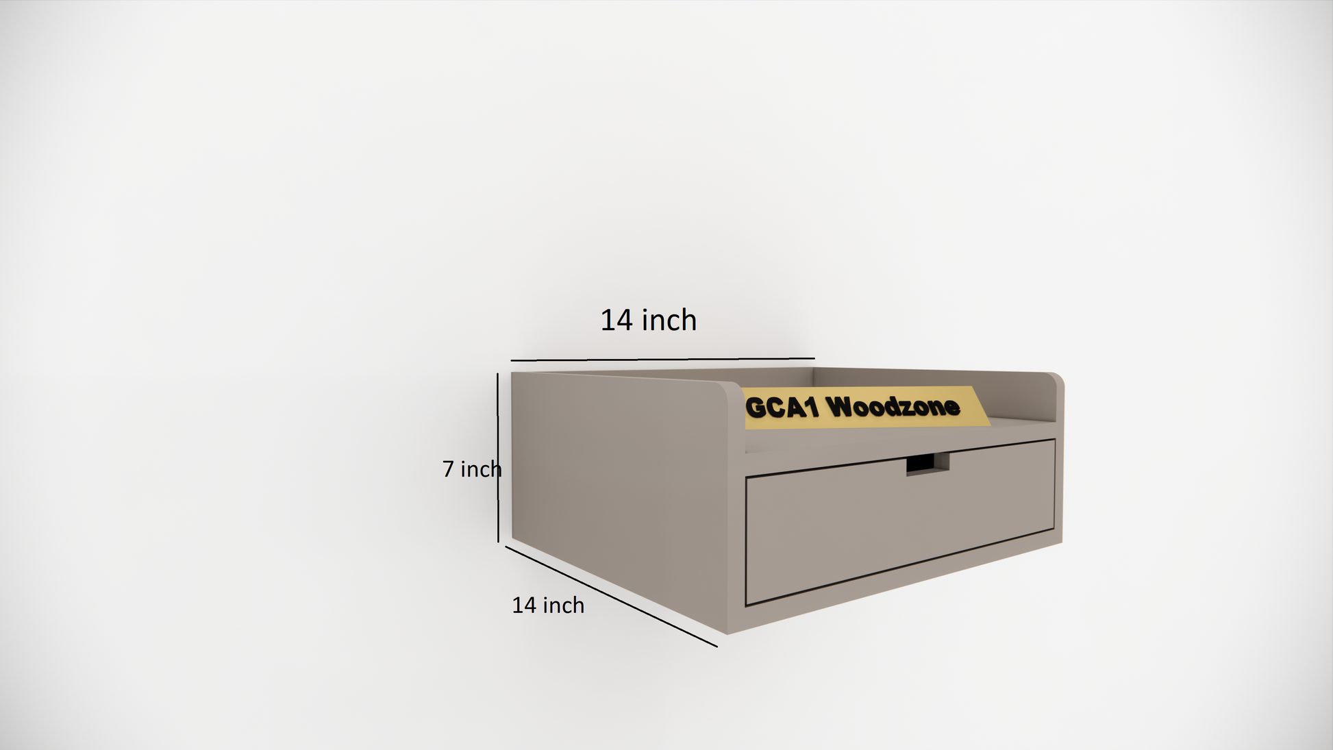 FURNITELL WELLMOUNT BED SIDE-BEIGE Furnitell