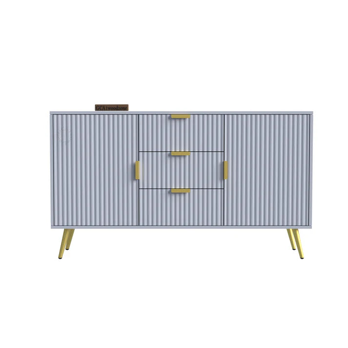 FURNITELL SIDEBOARD 3 DRAWER 2 DOOR - BEIGE Furnitell