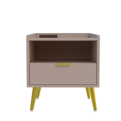 FURNITELL BED SIDE TABLE-BEIGE Furnitell