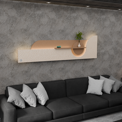 Furnitell: The Aurora Sculpted Wall Console