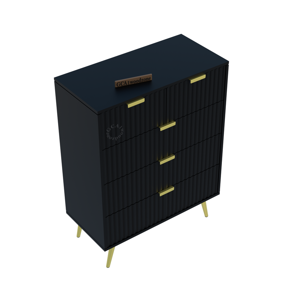 5 Drawers Dresser Console Cabinet for Bedroom, Living Room, Drawing Room