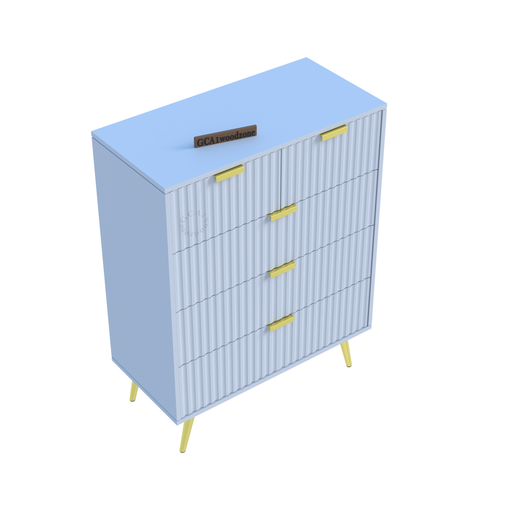 5 Drawers Dresser Console Cabinet for Bedroom, Living Room, Drawing Room