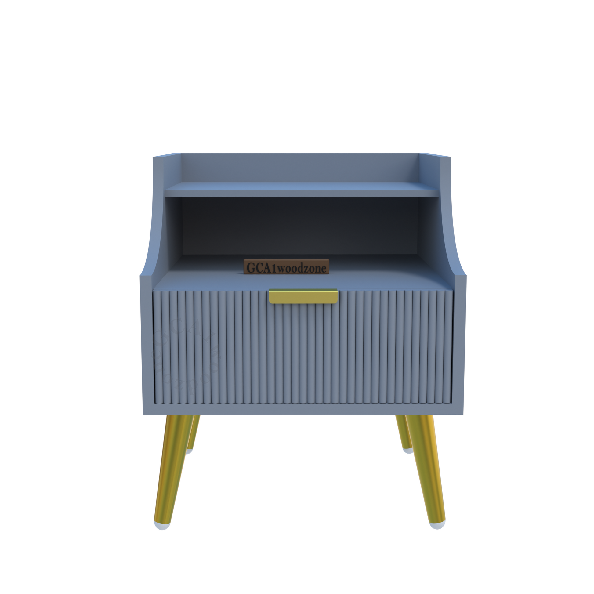 FURNITELL BED SIDE TABLE - GREY DARK Furnitell