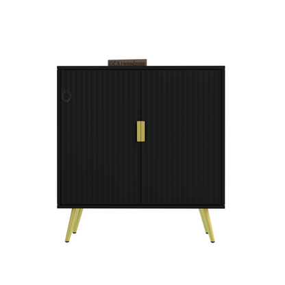 FURNITELL 2 DOOR SIDEBOARD -BLACK Furnitell