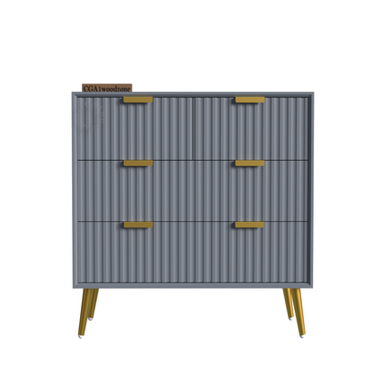 FURNITELL 4 DRAWER CHEST -GREY Furnitell