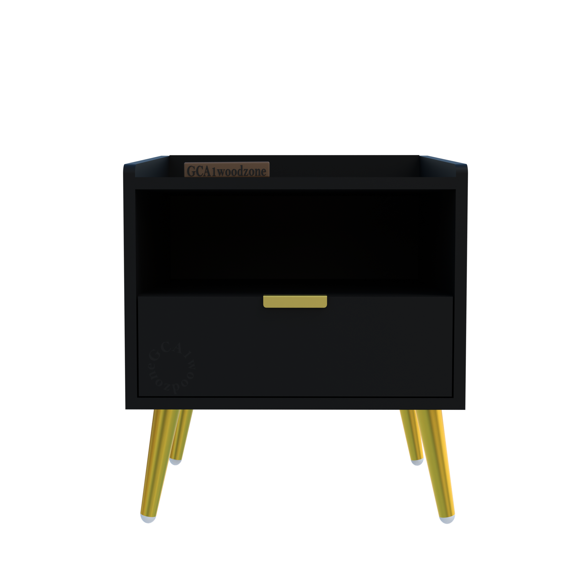 FURNITELL BED SIDE TABLE-BLACK Furnitell
