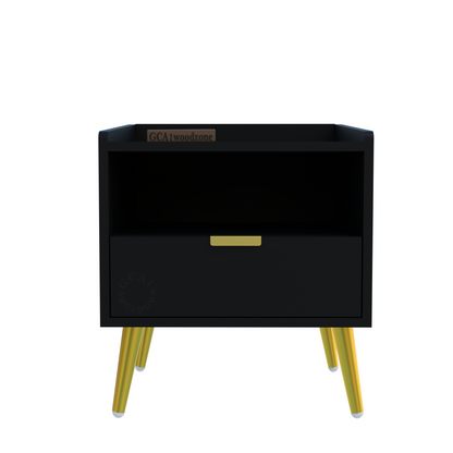 FURNITELL BED SIDE TABLE-BLACK Furnitell