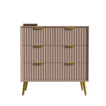 FURNITELL 4 DRAWER CHEST -TAUPE Furnitell