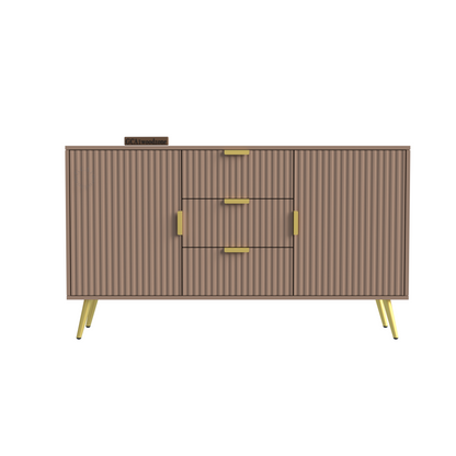 FURNITELL SIDEBOARD 3 DRAWER 2 DOOR - BEIGE Furnitell