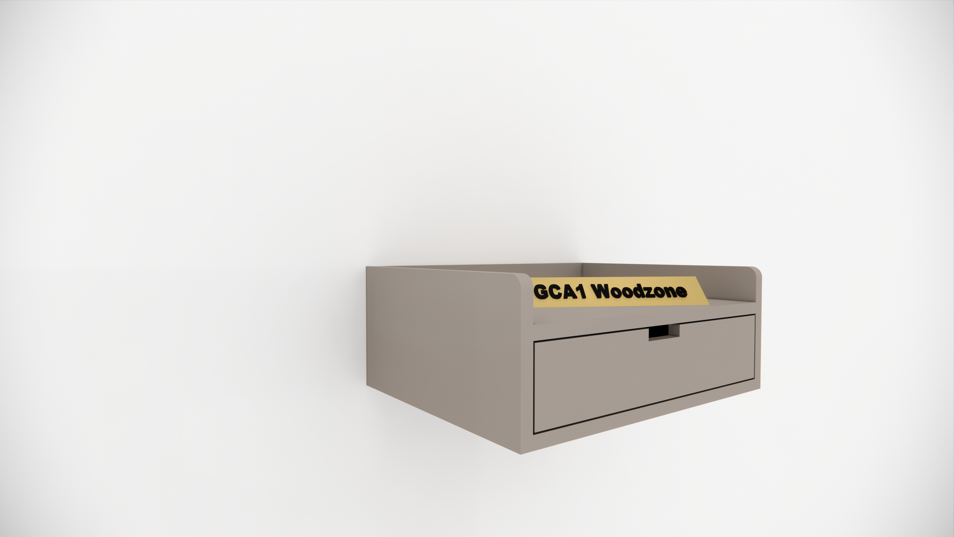 FURNITELL WELLMOUNT BED SIDE-BEIGE Furnitell