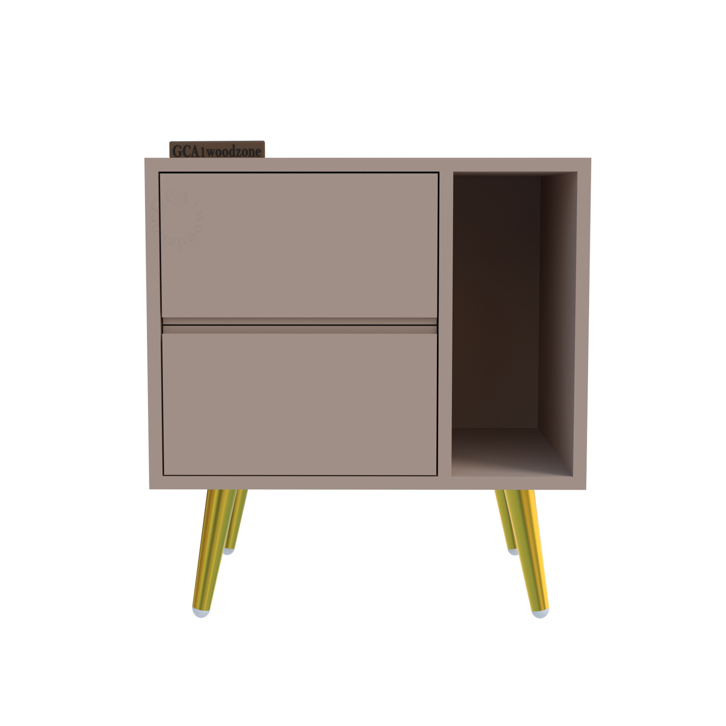 FURNITELL BEDSIDE TABEL-BEIGE Furnitell