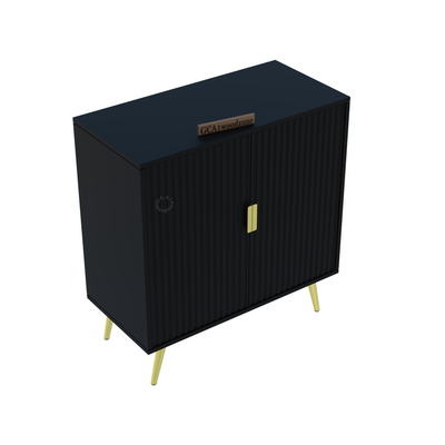 FURNITELL 2 DOOR SIDEBOARD -BLACK Furnitell