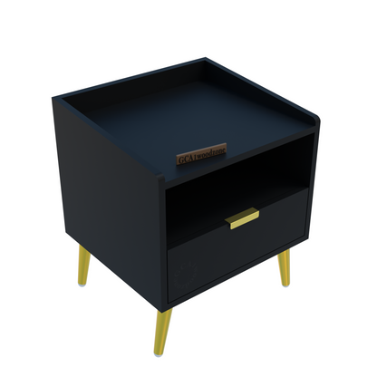 FURNITELL BED SIDE TABLE-BLACK Furnitell