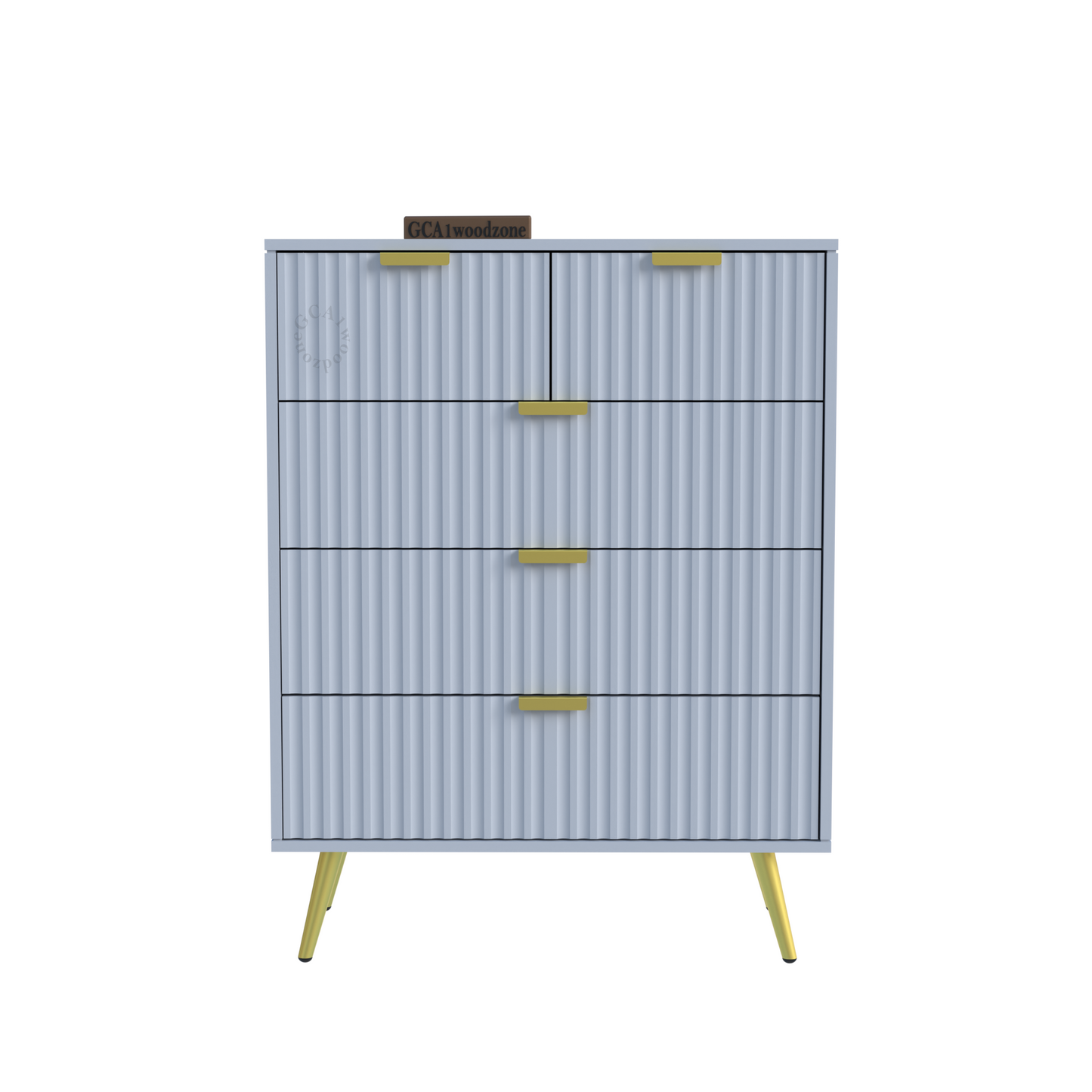 5 Drawers Dresser Console Cabinet for Bedroom, Living Room, Drawing Room Furnitell