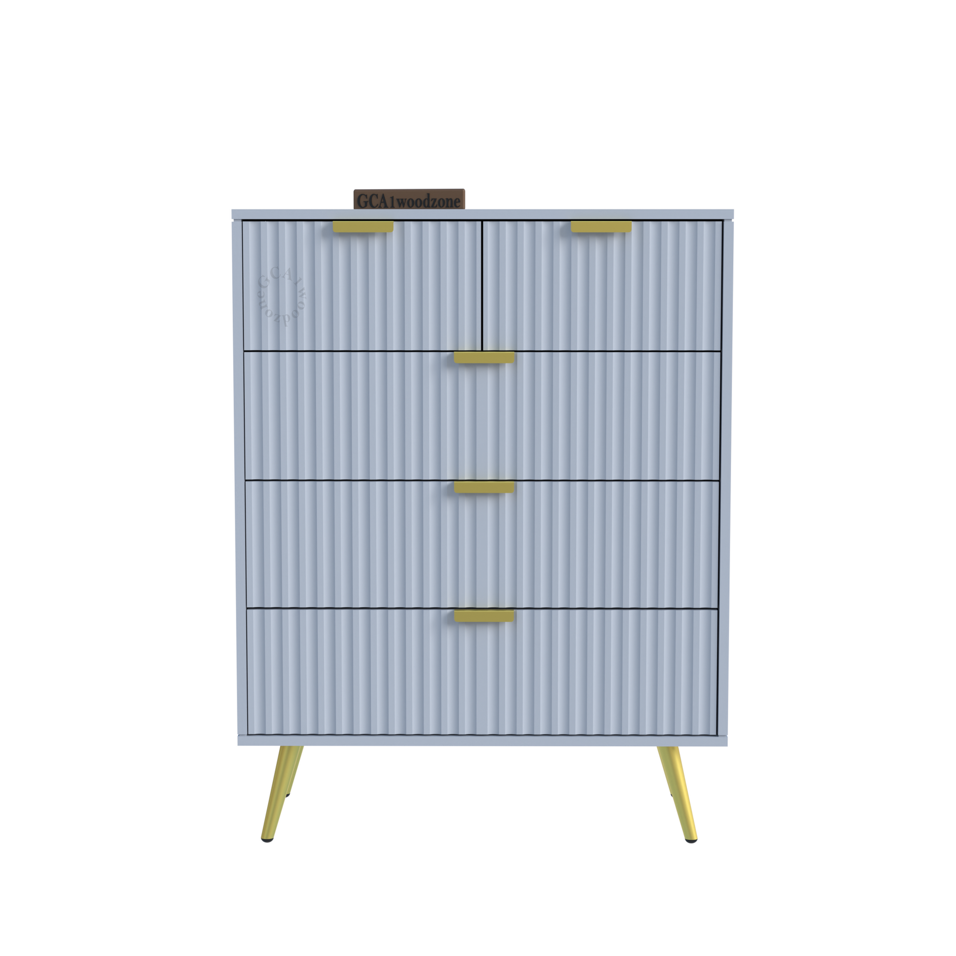 5 Drawers Dresser Console Cabinet for Bedroom, Living Room, Drawing Room Furnitell