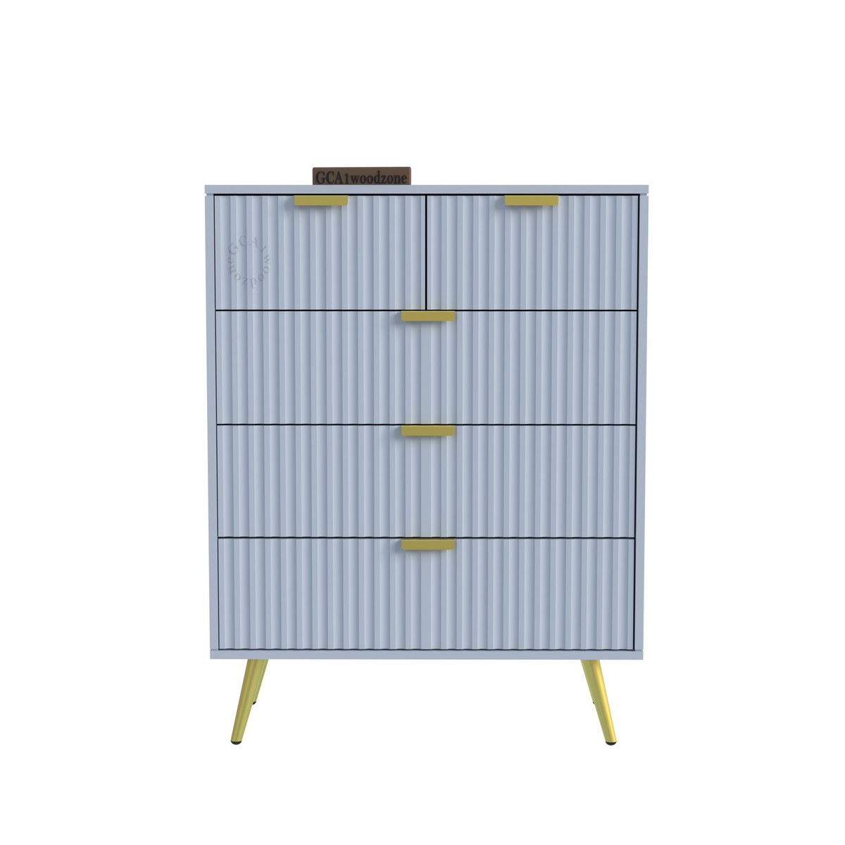 5 Drawers Dresser Console Cabinet for Bedroom, Living Room, Drawing Room Furnitell