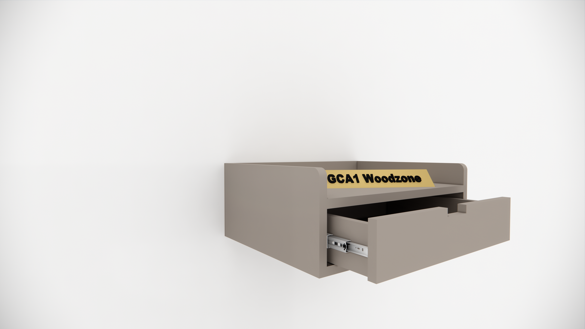 FURNITELL WELLMOUNT BED SIDE-BEIGE Furnitell