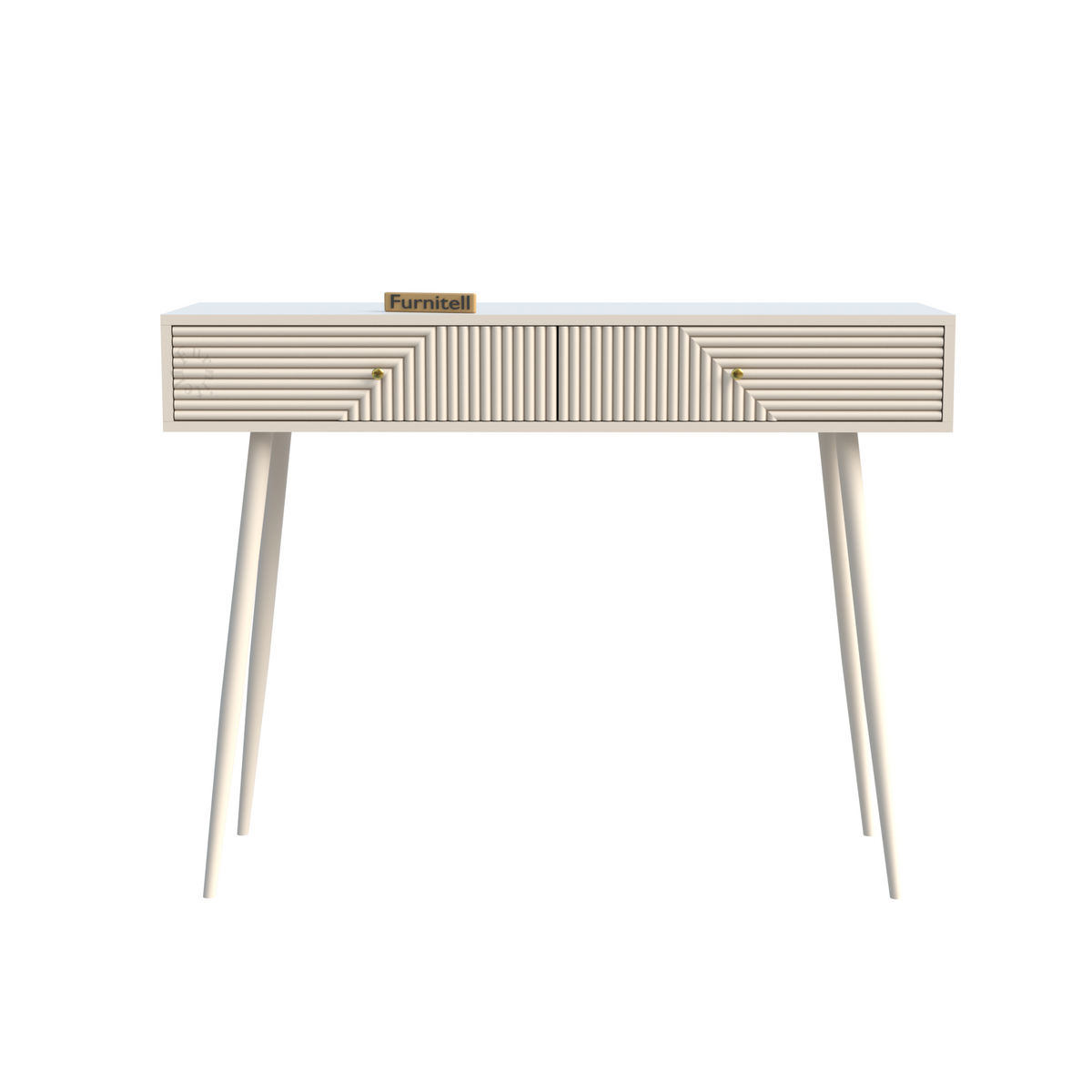 Furnitell Modern Console Table with 2 Drawers | 5 Year Warranty