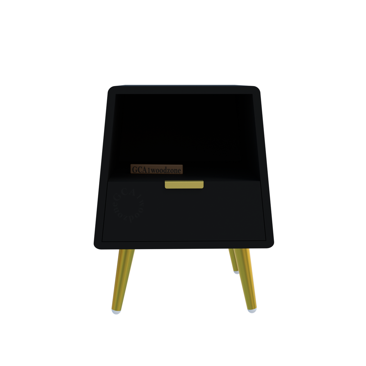 FURNITELL BED SIDE TABEL-BLACK Furnitell