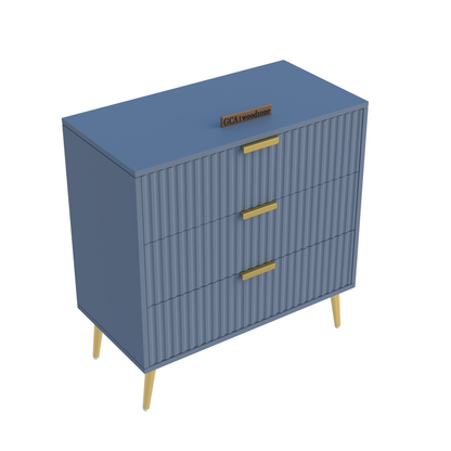 Furnitell  3 Drawer Chestor -gray dark | 5 Years Warranty