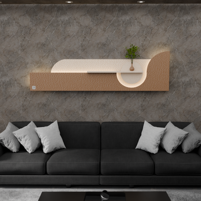 Furnitell: The Aurora Sculpted Wall Console