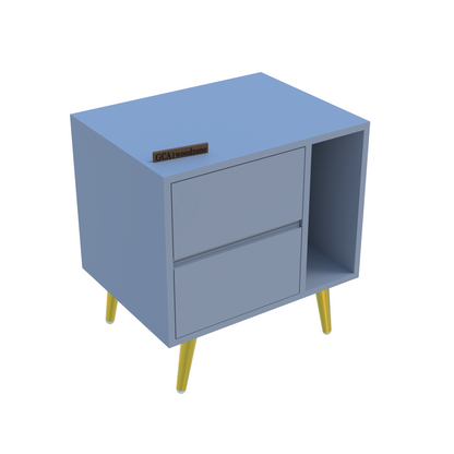 FURNITELL BED SIDE TABEL-GREY Furnitell