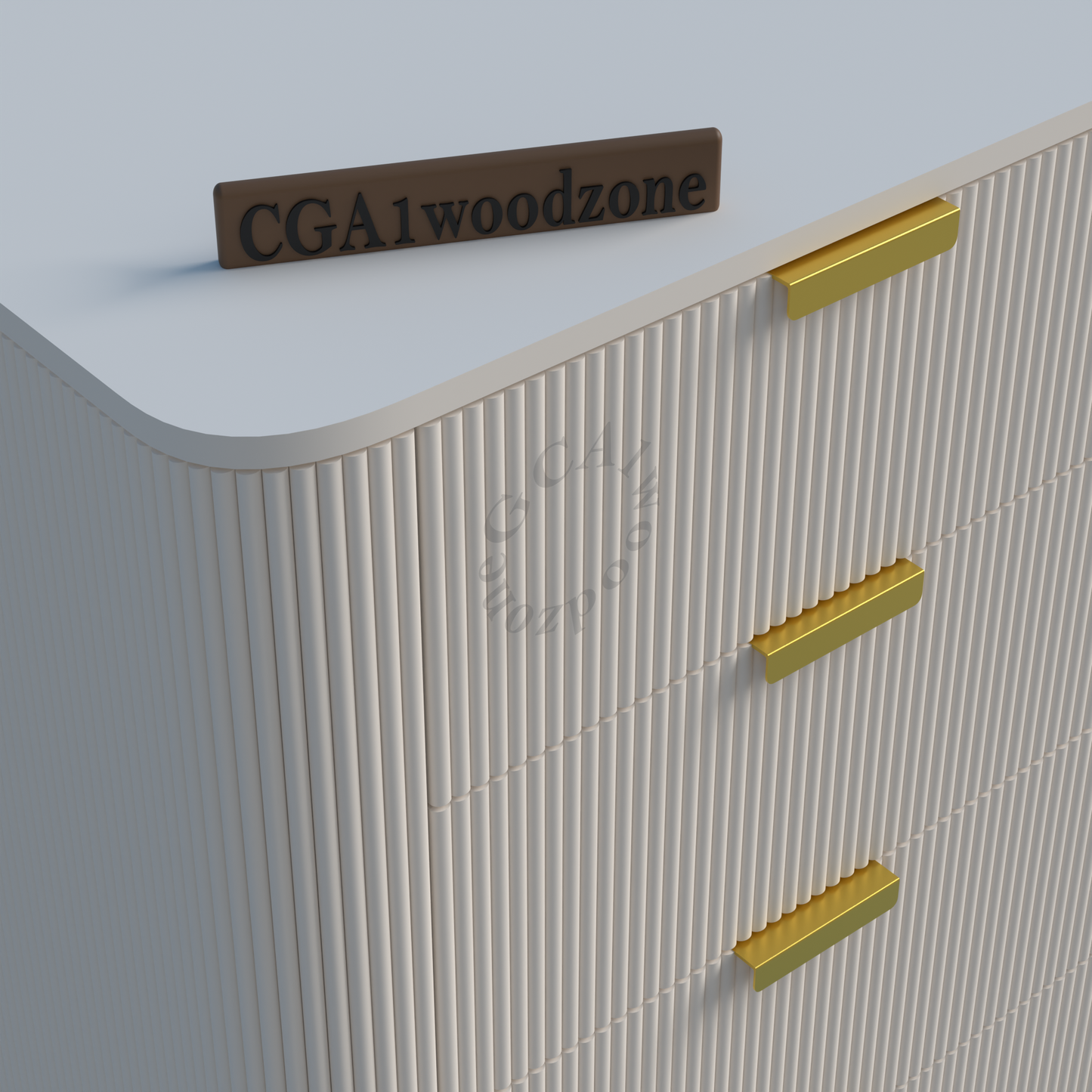 FURNITELL 5 DRAWER CHESTOR -WHITE Furnitell