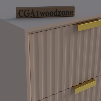 FURNITELL 4 DRAWER CHEST -TAUPE Furnitell