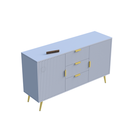 FURNITELL SIDE BOARD 3 DRAWER 2 DOOR - LIGHT GREY Furnitell