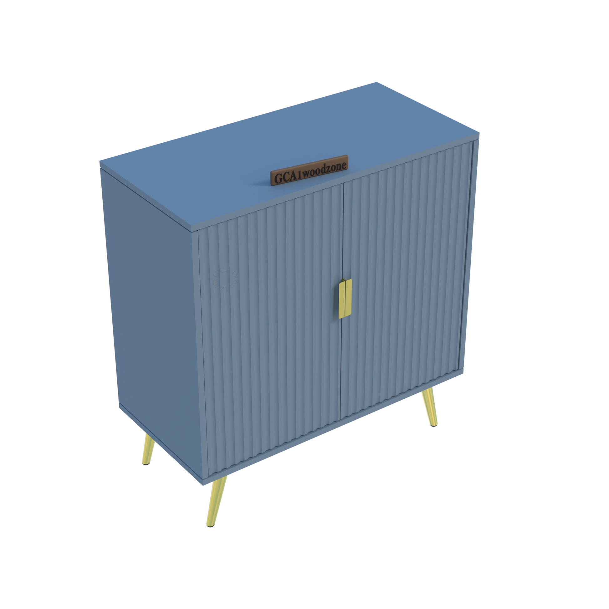 FURNITELL 2 DOOR SIDEBOARD -GRAY Furnitell