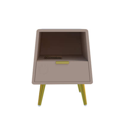 FURNITELL BED SIDE TABEL-BEIGE Furnitell