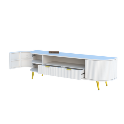 Modern TV Unit with Storage for Living Room - 5 Year Warranty