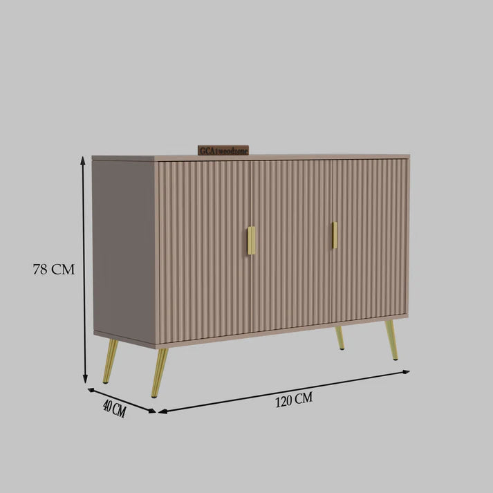FURNITELL SIDEBOARD 3 DOOR WHITE - 5 Years Warranty Furnitell