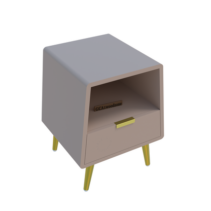 FURNITELL BED SIDE TABEL-BEIGE Furnitell