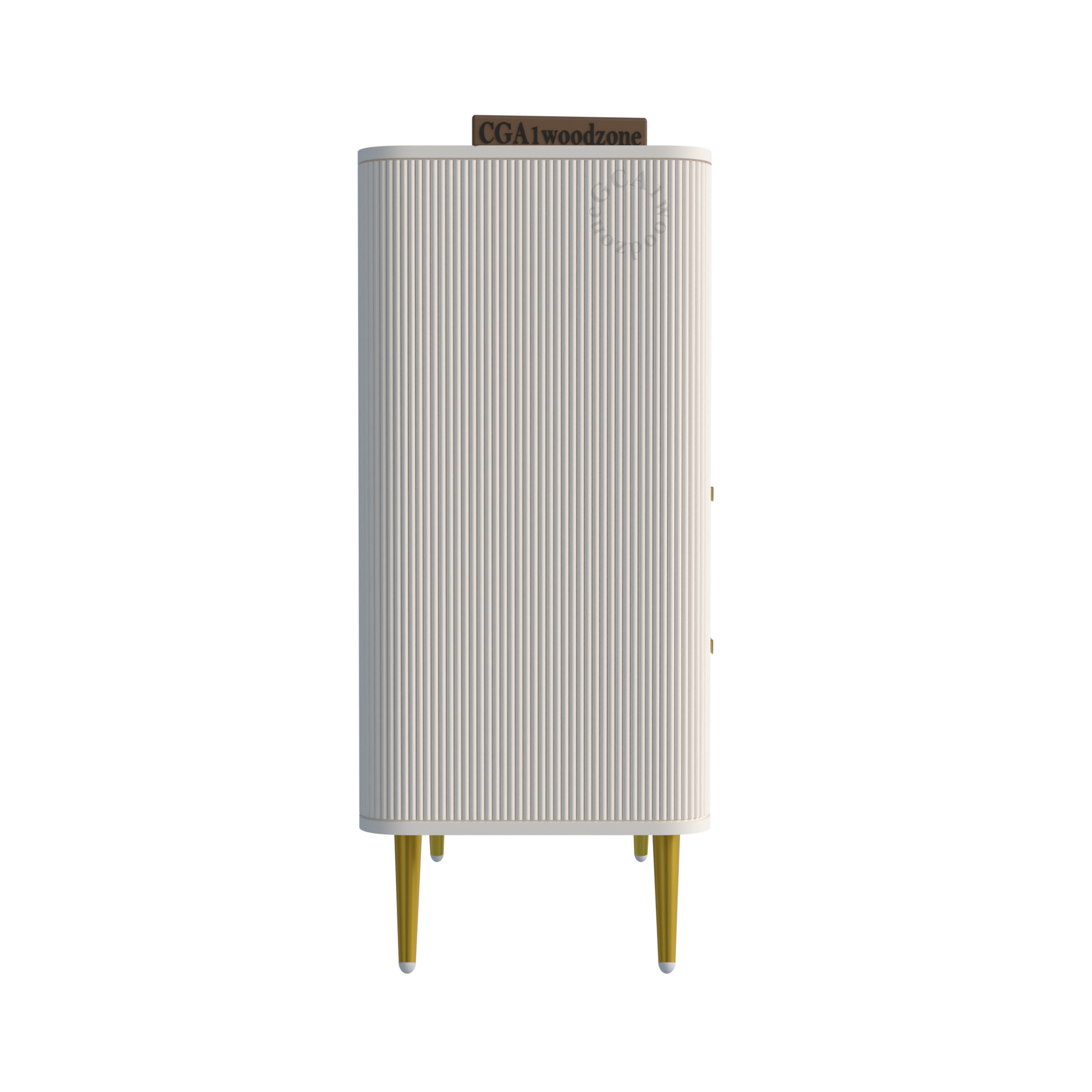 FURNITELL 5 DRAWER CHESTOR -WHITE Furnitell