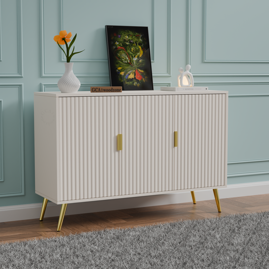 FURNITELL SIDEBOARD 3 DOOR -WHITE Furnitell