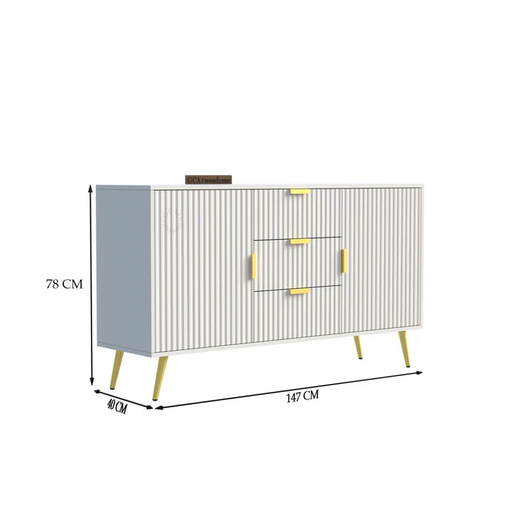 FURNITELL SIDEBOARD 3 DRAWER 2 DOOR - 5 Years Warranty Furnitell